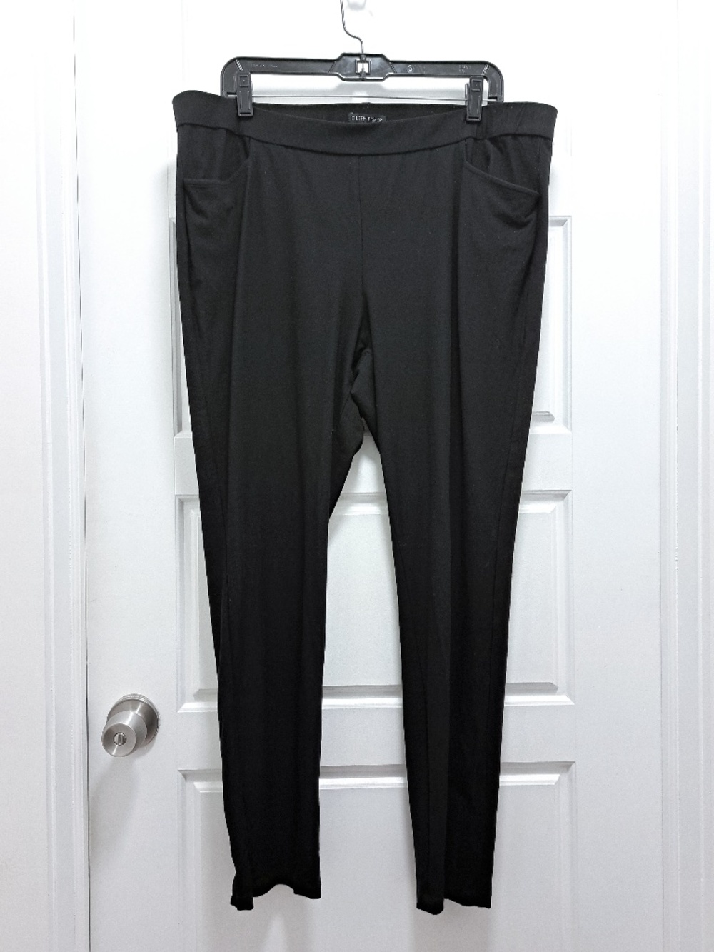 Eileen Fisher Ankle Zip Stretch Crepe  Pant Size XL